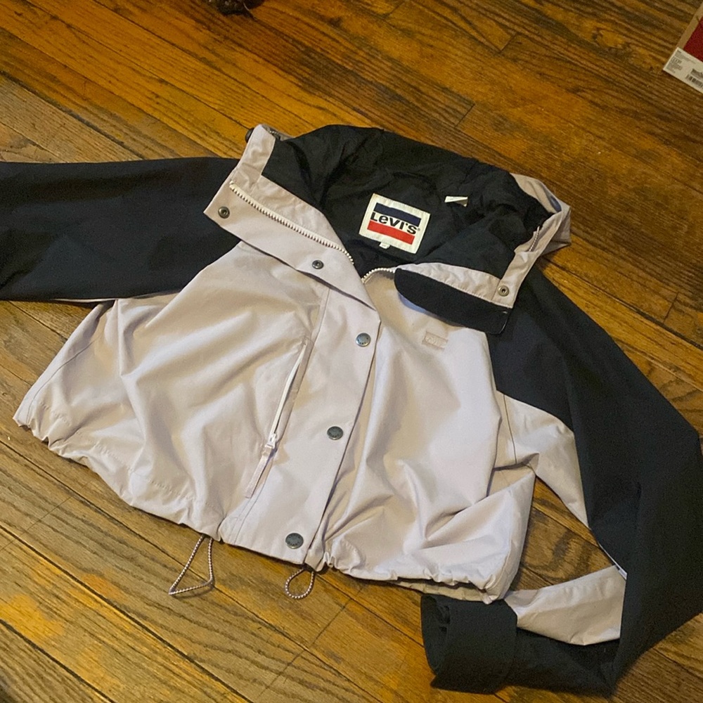 Levi’s cropped rain jacket